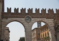 Clock gate, Verona, Italy Royalty Free Stock Photo