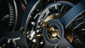 clock gear background and abstract Royalty Free Stock Photo