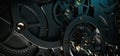 clock gear background and abstract Royalty Free Stock Photo