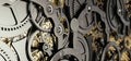 clock gear background and abstract Royalty Free Stock Photo