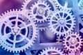 Clock gear set Close up Royalty Free Stock Photo