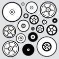 Clock gears, vector Royalty Free Stock Photo