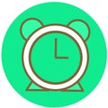 Clock green circle icon Royalty Free Stock Photo