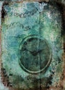 Clock grunge background Royalty Free Stock Photo