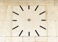 Clock without hands. Concept of the passage of time. No time. Infinite time. Dreams meaning. No future symbol