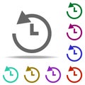 clock history icon. Elements of web in multi color style icons. Simple icon for websites, web design, mobile app, info graphics Royalty Free Stock Photo