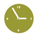 clock hours minutes seconds icon flat