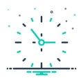 mix icon for Clock, around the clock and time