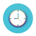 Clock icon flat vector design
