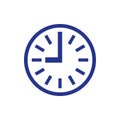 Clock icon icon stock vector illustration flat design style