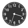 Clock icon illustration vector in simple flat and 3d icon time clip art Royalty Free Stock Photo
