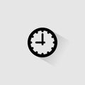 Clock icon or logo isolated sign symbol vector illustration - high quality black style vector icons