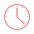 Clock icon. Task time icon and watch icon symbol. History Icon and Timer icon symbol. Time and Date clock line icons. Time clock Royalty Free Stock Photo