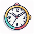 clock icon time alarm Royalty Free Stock Photo