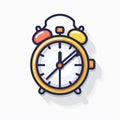 clock icon time alarm Royalty Free Stock Photo