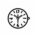 clock icon time alarm Royalty Free Stock Photo