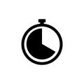 Clock icon. Timer sign. Stopwatch symbol