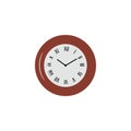 Clock icon in trendy flat style isolated on background. Clock icon page symbol for your web site design Clock icon logo, app, UI. Royalty Free Stock Photo