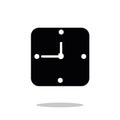 Clock icon in trendy flat style isolated on background. Clock icon page symbol for your web site design Clock icon logo Royalty Free Stock Photo