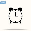 Clock icon in trendy flat style isolated on background. Clock icon page symbol for your web site design Clock icon logo, app, UI. Royalty Free Stock Photo