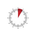 Clock icon, vector alarm icon, timer symbol Royalty Free Stock Photo