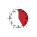 Clock icon, vector alarm icon, timer symbol Royalty Free Stock Photo