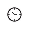 Clock icon Vector illustration, EPS10. Royalty Free Stock Photo