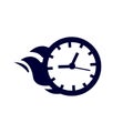 Clock icon, Vector illustration. Time icon vector illustration