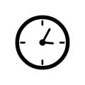Clock icon vector.Tome logo. Royalty Free Stock Photo