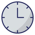 Clock  Isolated Isolated Vector Icon easily editable easily editable Royalty Free Stock Photo
