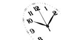 Clock isolated, time concept Royalty Free Stock Photo