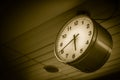 Clock at Japan train station Royalty Free Stock Photo