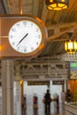clock at Japan train station Royalty Free Stock Photo