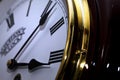 Clock Macro Detailed Royalty Free Stock Photo