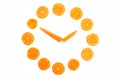 Clock Made of Carrots