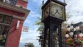 clock mechanism working in steam in gastown close shot technology tourist destinations for a trip to vancouver downtown