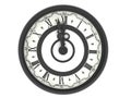 Clock. Midnight Royalty Free Stock Photo