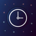 Clock nolan button icon. Simple thin line, outline vector of web icons for ui and ux, website or mobile application Royalty Free Stock Photo