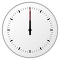 Clock at noon Royalty Free Stock Photo