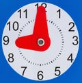 Clock at 9 oclock sign