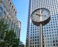 Clock and office building