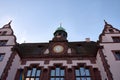 Clock of the Old Town Hall (Altes Rathaus) in Freiburg im Breisgau, Germany