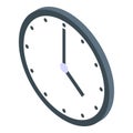 Clock operating system icon, isometric style Royalty Free Stock Photo
