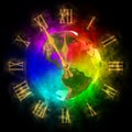 Clock - optimistic future on Earth - America