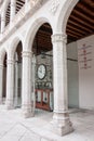 Clock in Palacio de Santa Cruz, Valladolid, Spain