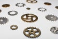 clock parts with cogs and wheels Royalty Free Stock Photo