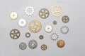 clock parts with cogs and wheels Royalty Free Stock Photo