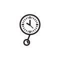 Clock pendulum. Vector illustration decorative design