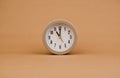 photo of clock on paper concept of time value of time working with time time management life time management Royalty Free Stock Photo