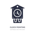 clock pointing four o 'clock icon on white background. Simple element illustration from Other concept